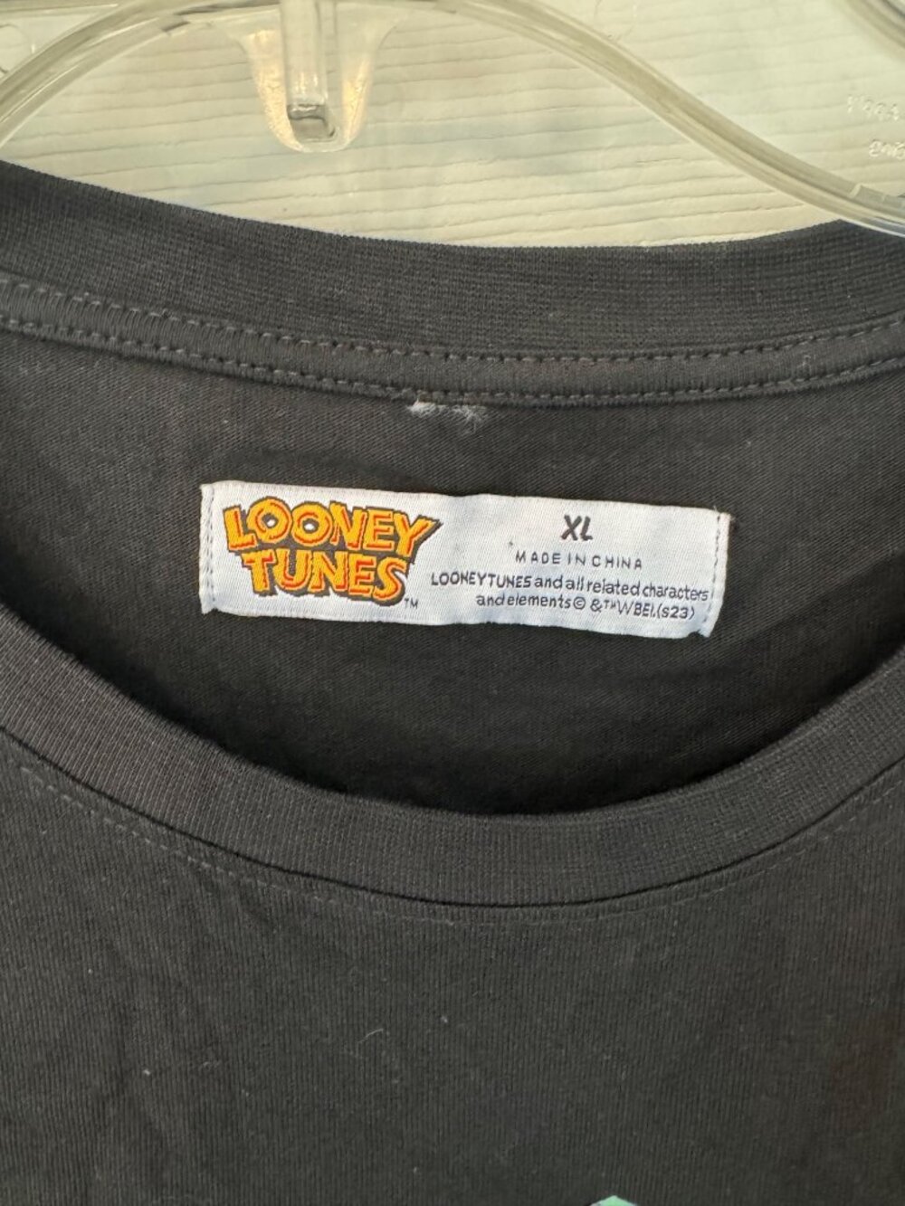 Bugs Bunny Looney Toons Black Crewneck Short Sleeve T-Shirt Size XL - Picture 4 of 9